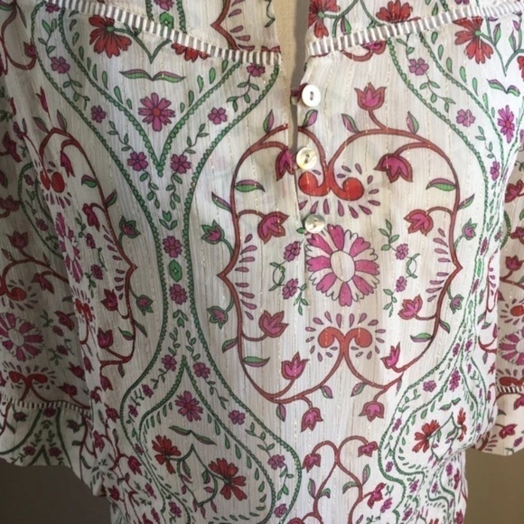 Anthropologie Dolan Left Coast Silk Floral Top - Picture 2 of 4